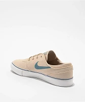 Nike SB Zoom Janoski OG+ Sandrift, Smokey Blue & White Skate Shoes