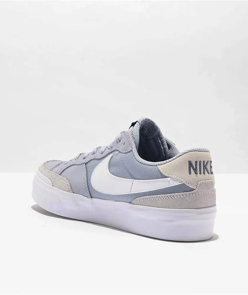 Nike SB Zoom Pogo Plus Blue, Grey, & White Skate Shoes