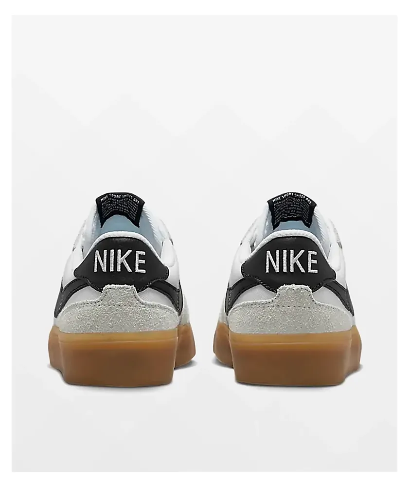 Nike SB Zoom Pogo White, Black & Gum Skate Shoes