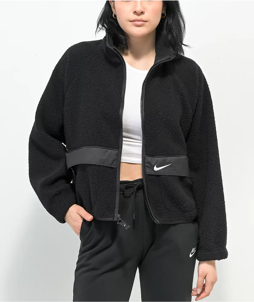 Nike Sportswear Black Sherpa Jacket