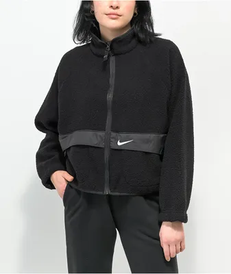Nike Sportswear Black Sherpa Jacket