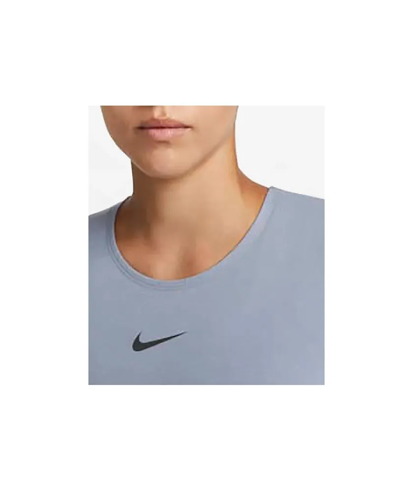 Nike Sportswear Blue Long Sleeve Crop T-Shirt