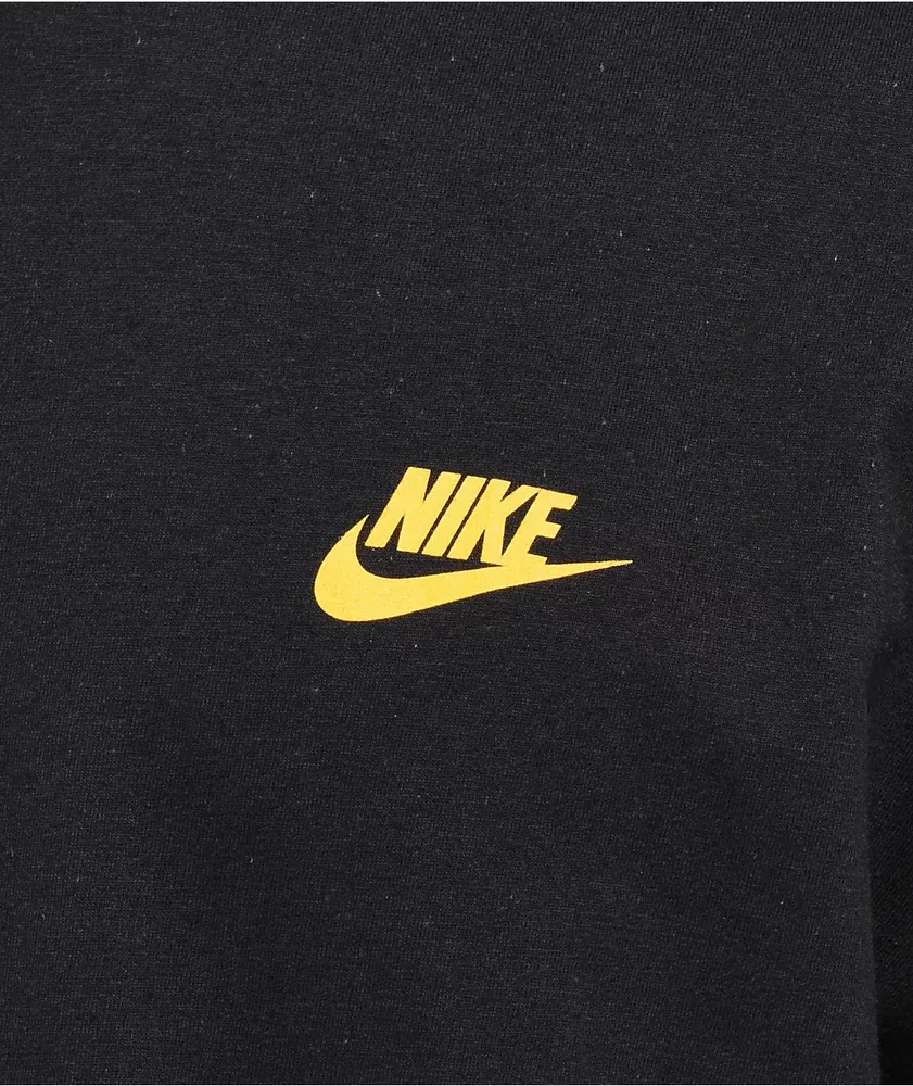 Nike Sportswear Camo Black Long Sleeve T-Shirt