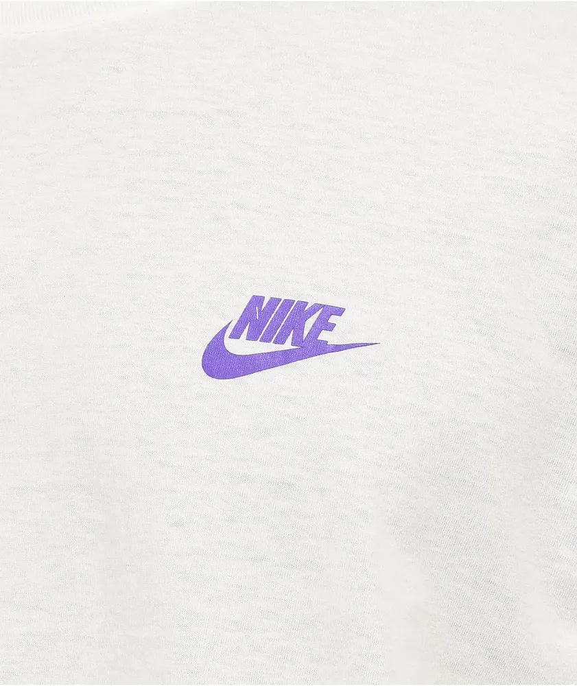 Nike Sportswear Camo White Long Sleeve T-Shirt