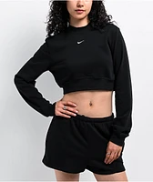 Nike Sportswear Chill Black Long Sleeve Crop T-Shirt