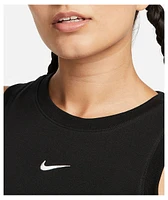 Nike Sportswear Chill Knit Black Ribbed Crop Tank Top