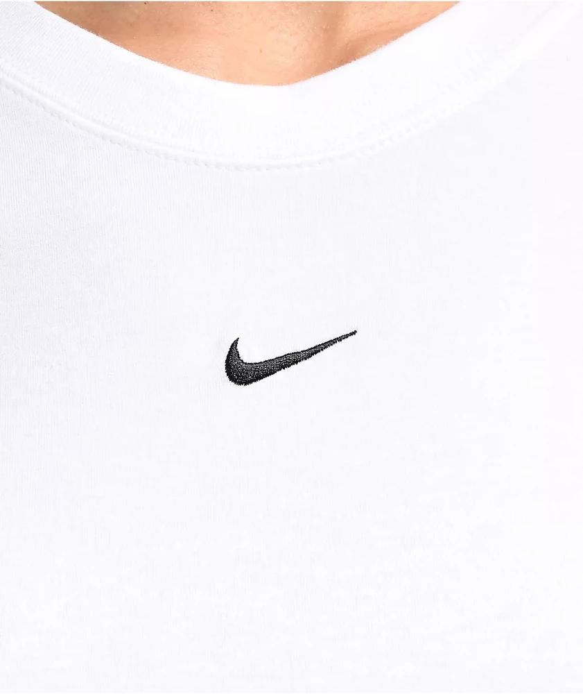 Nike Sportswear Chill Knit White Crop T-Shirt