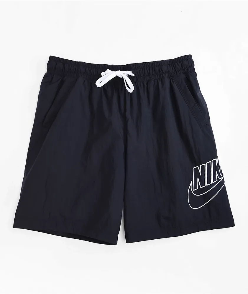 Nike Sportswear Club Alumni Black Nylon Shorts