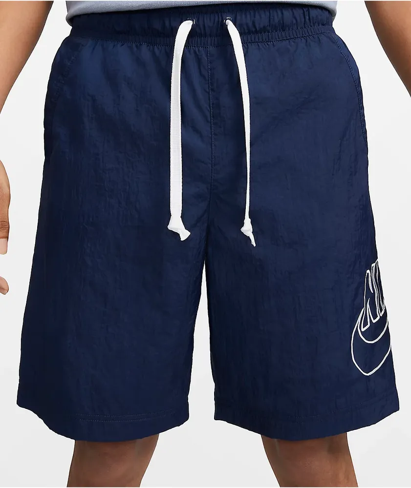 Nike Sportswear Club Alumni Navy Nylon Shorts