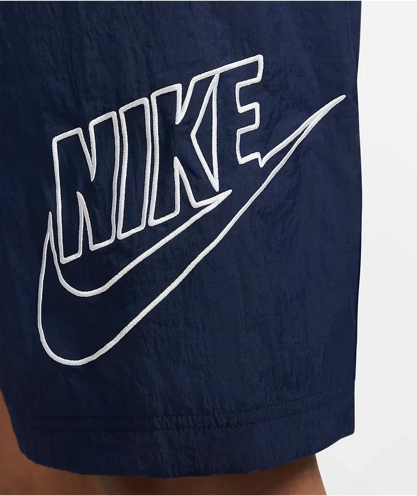 Nike Sportswear Club Alumni Navy Nylon Shorts