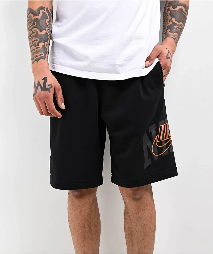 Nike Sportswear Club Arch GX Black Sweat Shorts 