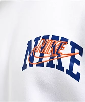Nike Sportswear Club Arch Logo White Crewneck Sweatshirt