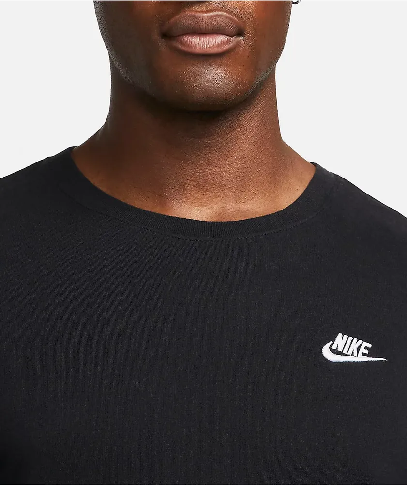 Nike Sportswear Club Black Long Sleeve T-Shirt