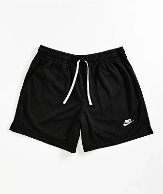 Nike Sportswear Club Black Mesh Flow Shorts