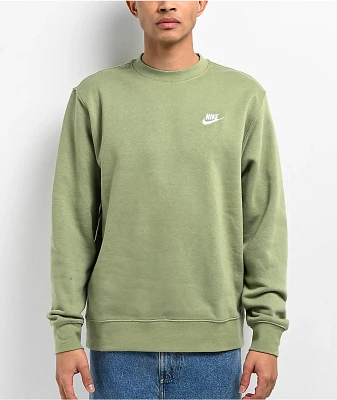 Nike Sportswear Club Fleece Green Crewneck Sweatshirt