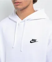 Nike Sportswear Club Fleece White & Black Hoodie