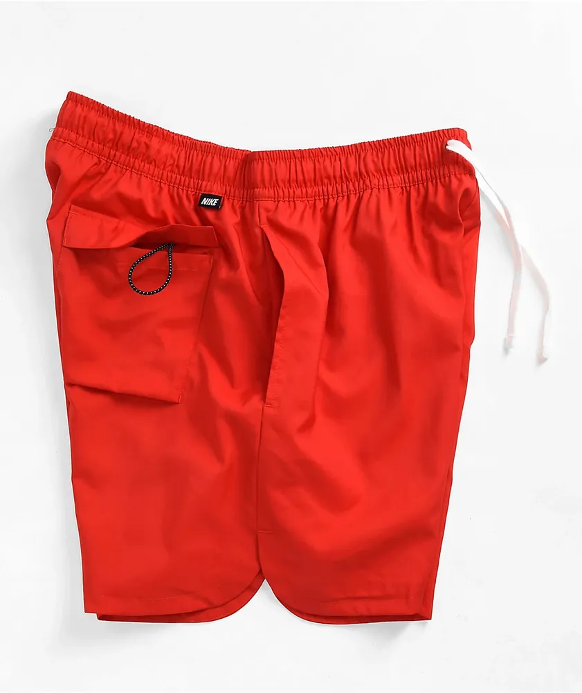 Nike Sportswear Club Red Woven Flow Shorts
