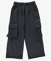 Nike Sportswear Dance Black Sail Low Rise Oversized French Terry Open Sweatpants