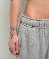 Nike Sportswear Dance Dark Grey Heather & Black Low Rise Oversized French Terry Open Sweatpants