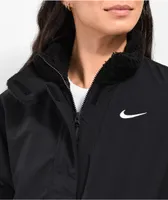Nike Sportswear Essential Black Fleece-Lined Jacket