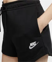 Nike Sportswear Essential Black French Terry Sweatshorts