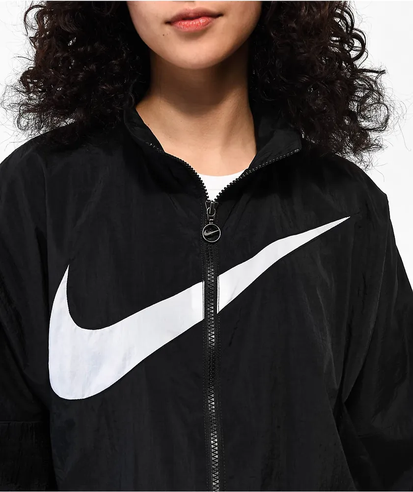 Nike Sportswear Essential HBR Black Woven Jacket