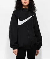 Nike Sportswear Essential HBR Black Woven Jacket