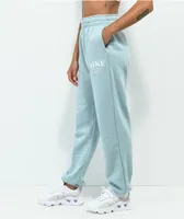 Nike Sportswear Essential Light Blue Fleece Sweatpants