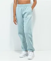 Nike Sportswear Essential Light Blue Fleece Sweatpants