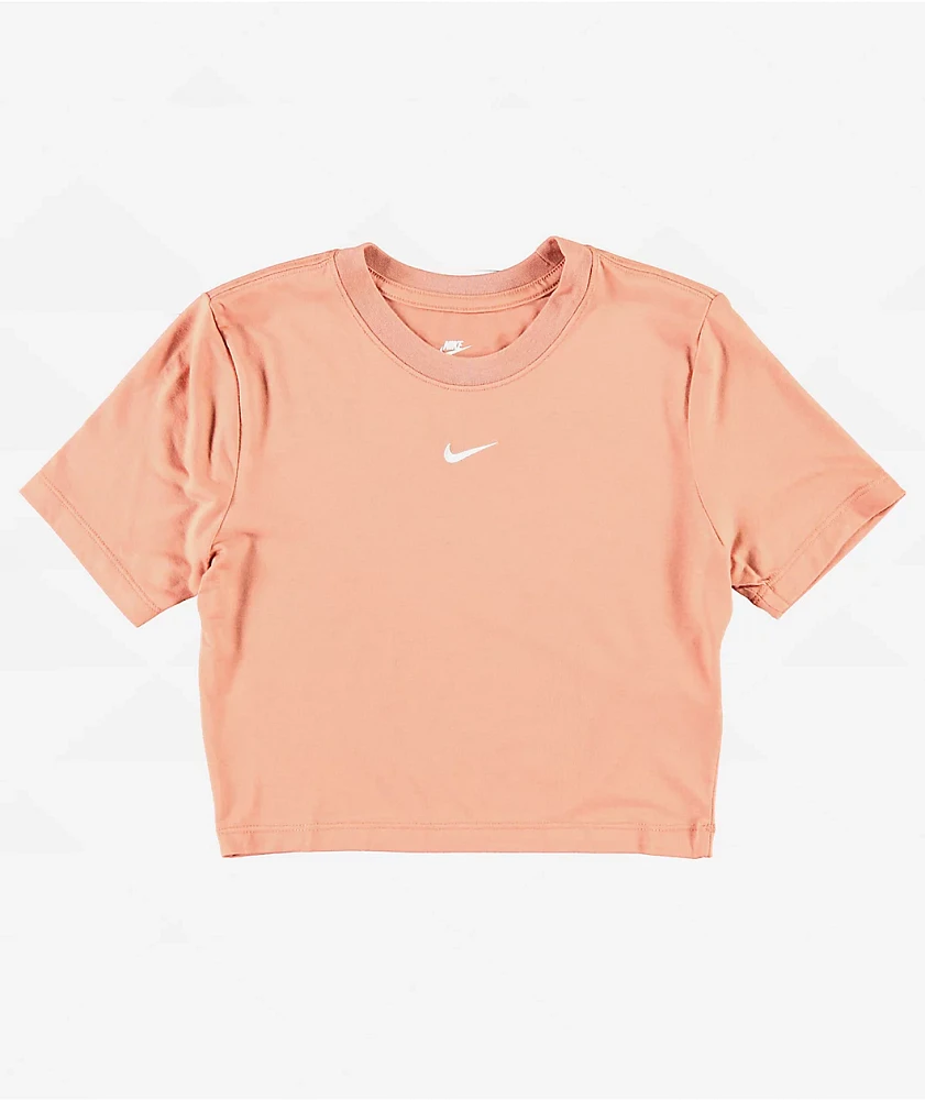 Nike Sportswear Essential Smokey Mauve Crop T-Shirt
