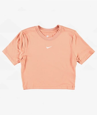 Nike Sportswear Essential Smokey Mauve Crop T-Shirt