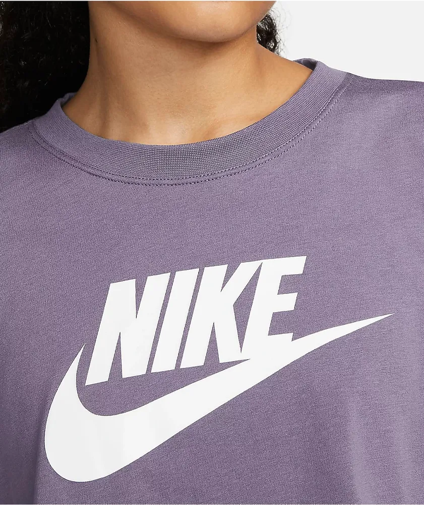 Nike Sportswear Essential Storm Blue Crop T-Shirt