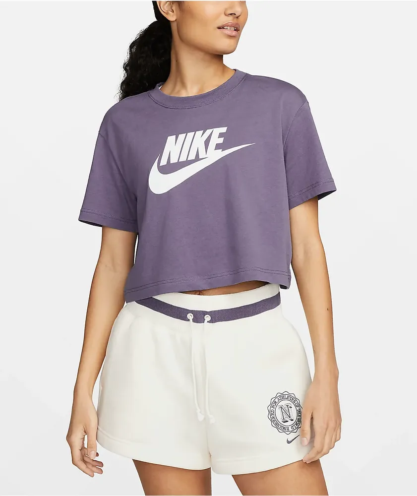 Nike Sportswear Essential Storm Blue Crop T-Shirt