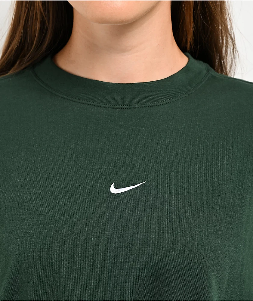 Nike Sportswear Essentials Dark Green Long Sleeve T-Shirt