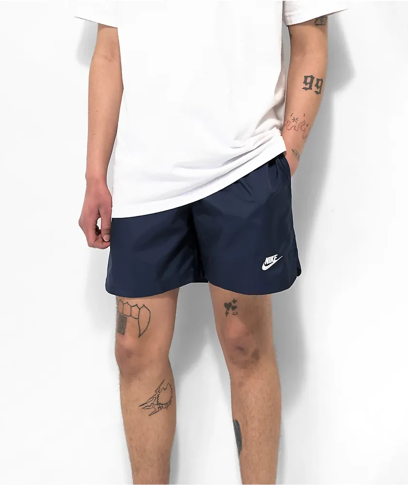 Nike Sportswear Essentials Navy Blue Woven Flow Shorts