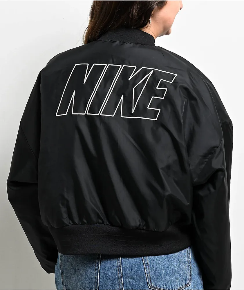 Nike Sportswear Plush Grey Faux Fur Jacket