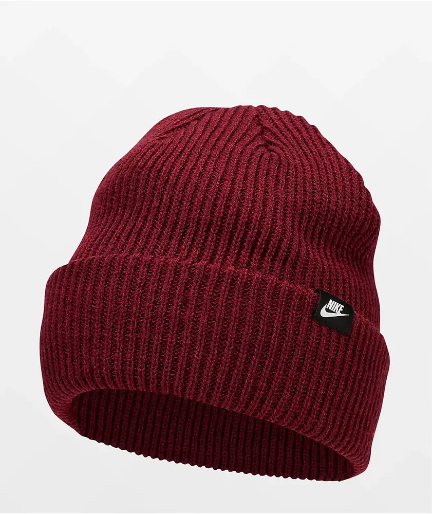 Nike Sportswear Fisherman Burgundy Beanie