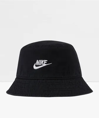 Nike Sportswear Futura Black Wash Bucket Hat