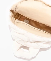Nike Sportswear Futura Faux Fur White Mini Backpack