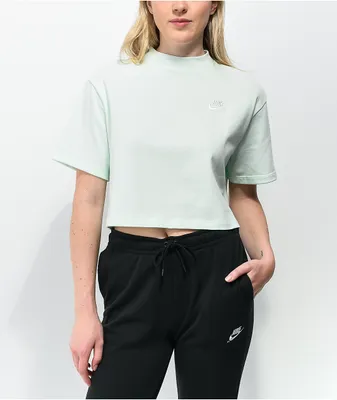 Nike Sportswear Jersey Green Crop T-Shirt