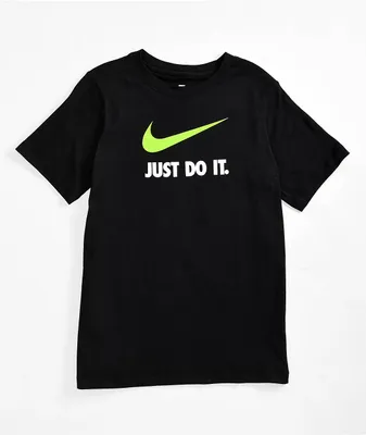 Nike Sportswear Kids Just Do It Swoosh Black T-Shirt