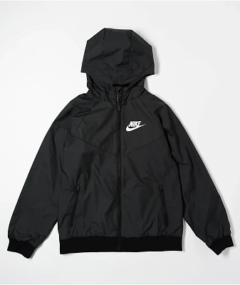 Nike Sportswear Kids Windrunner Black Windbreaker Jacket