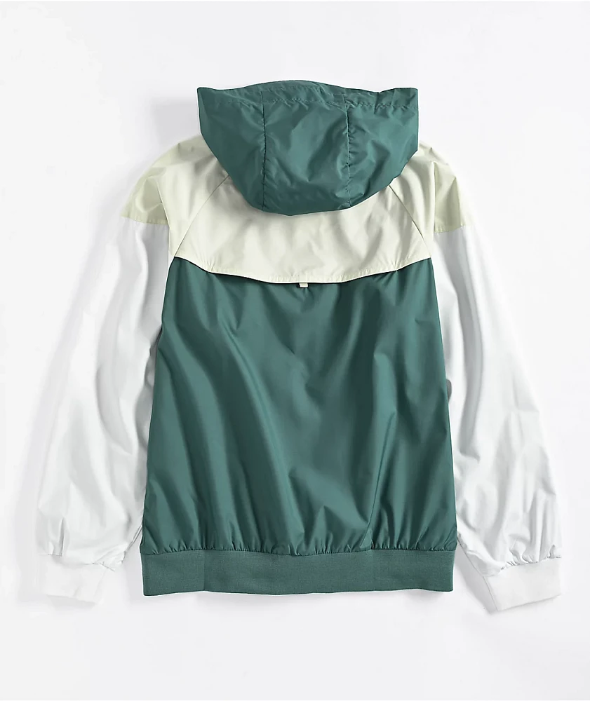 Nike Sportswear Kids Windrunner Stadium Green & White Zip Jacket