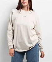 Nike Sportswear Loose Light Orewood Brown Long Sleeve T-Shirt