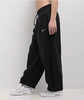 Nike Sportswear Phoenix Fleece Black Mid-Rise Oversized Tapered Sweatpants