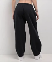 Nike Sportswear Phoenix Fleece Black Mid-Rise Oversized Tapered Sweatpants