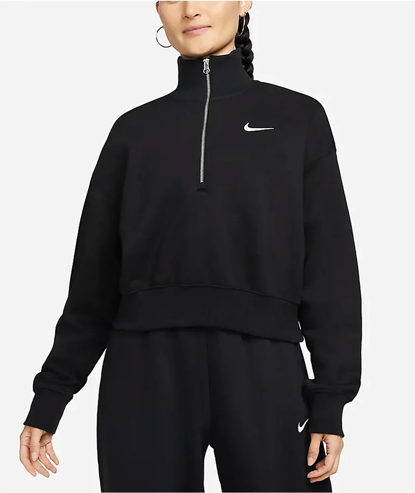 Nike Plus Size Active Sportswear Club 1/2-Zip Fleece Sweatshirt - Macy's