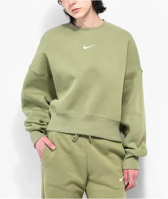 Nike Sportswear Phoenix Fleece Green Crewneck