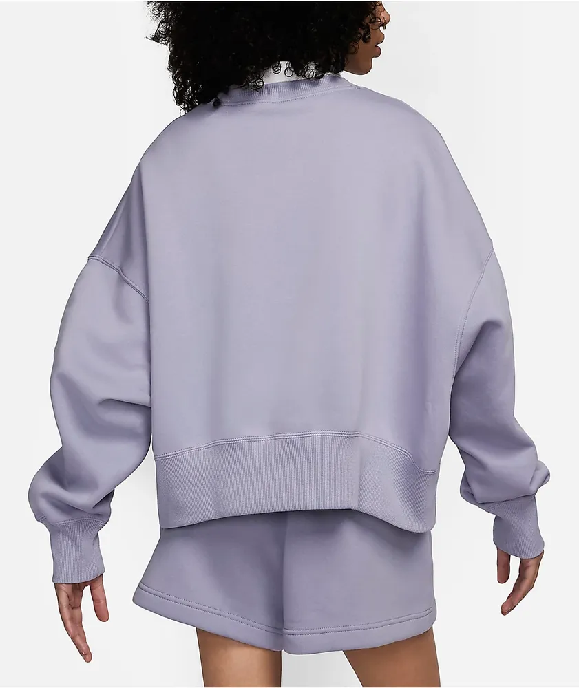 Nike Sportswear Phoenix Fleece Lavender Crewneck Sweatshirt