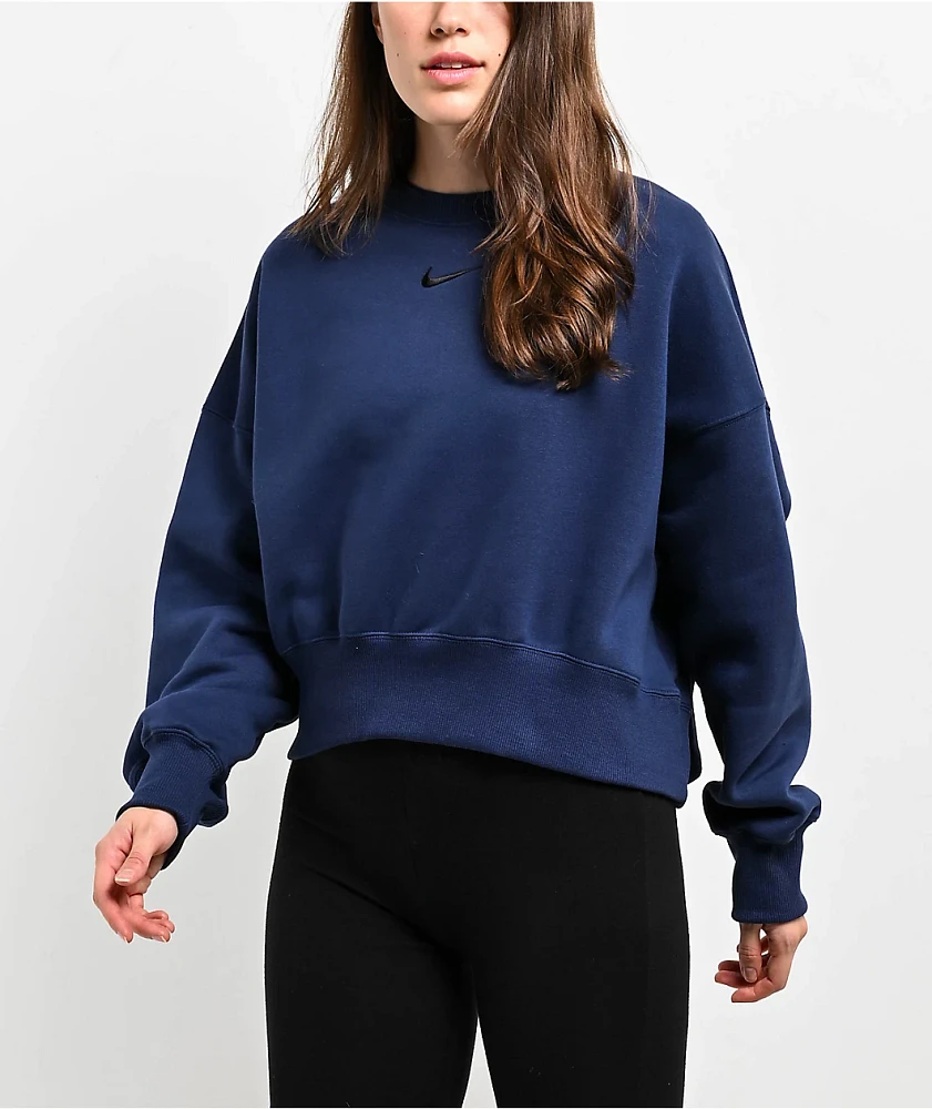 Nike Sportswear Phoenix Fleece Midnight Navy Oversize Crewneck Sweatshirt